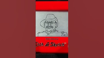 Theodore Roosevelt from Night at the Museum #teddyrosevelt #robinwilliams #etchasketch #etchartist