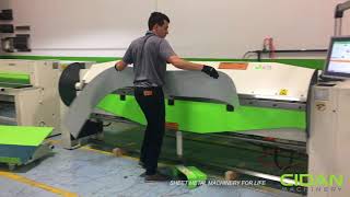 CIDAN Machinery - One person setup working efficiently with flat sheets