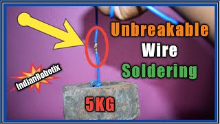 How To Solder Wires Like A Professional || Unbreakable wire soldering by IndianRobotix