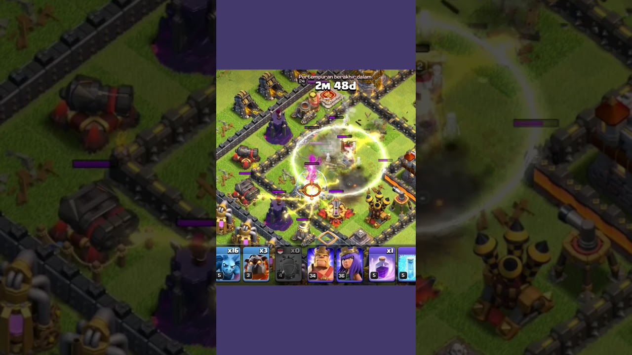 Blizzard Attack X Clone Spell Town Hall 11 Base Clash Of Clans 