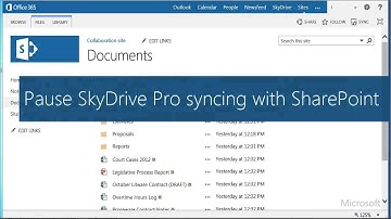 Stop or pause syncing SharePoint libraries with SkyDrive Pro