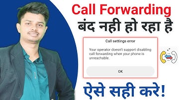 When Unreachable Call Forwarding Kaise Hataye ।  Call Forwarding Deactivate - Jio Vi Bsnl Airtel