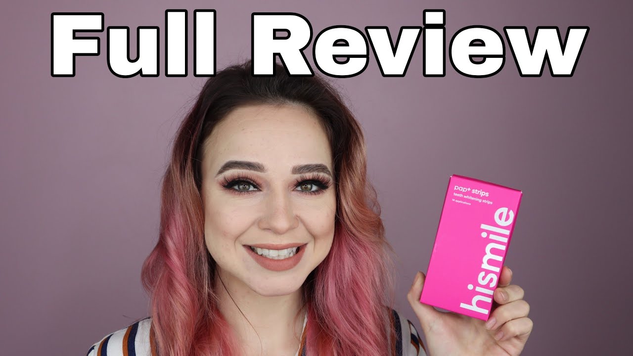 Trying New Hismile Teeth Whitening Strips! Full Review of PAP+ Teeth