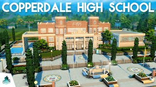 COPPERDALE ACADEMY HIGH SCHOOL ~ Sims 4 High School Years Expansion Pack Speed Build (No CC)