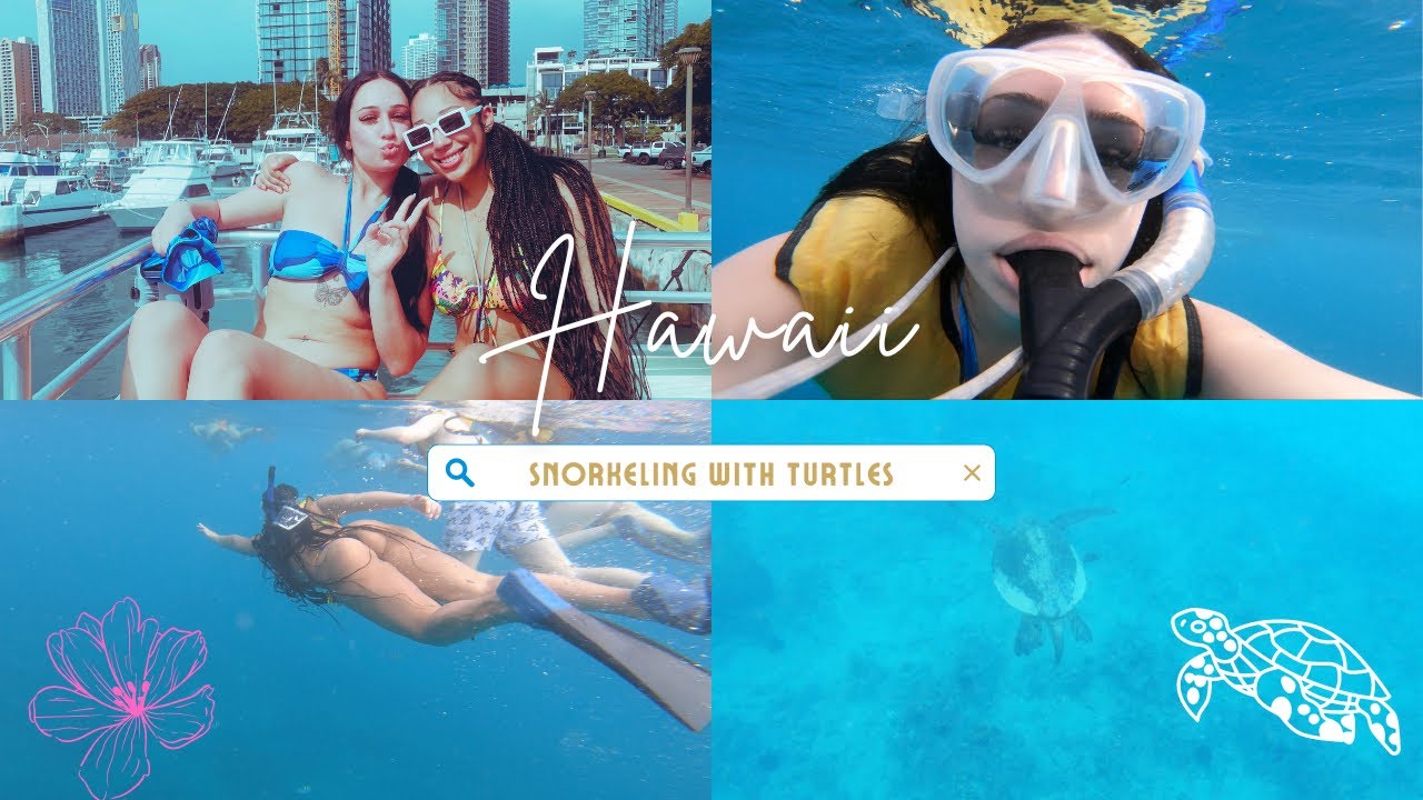 SNORKELING WITH TURTLES IN HAWAII! | MARIAHMILLIAN