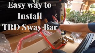 HOW TO INSTALL TRD REAR SWAY BAR