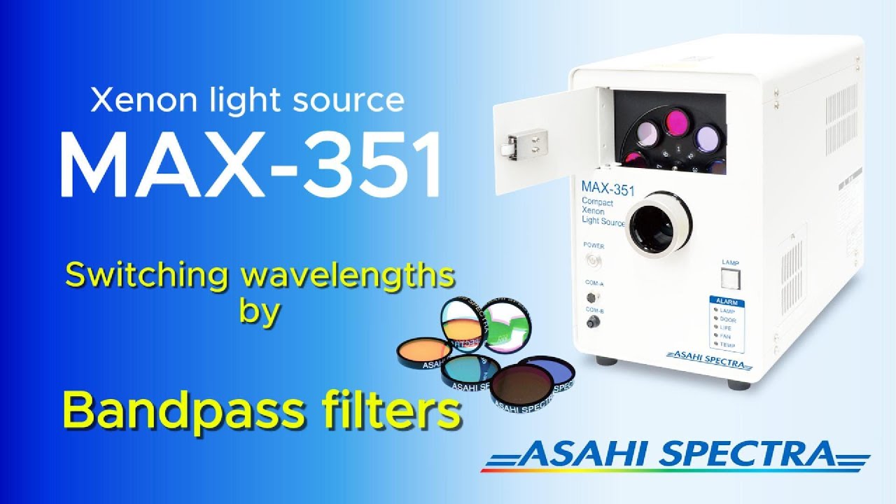 Xenon Light Source MAX-351 - Switching Wavelengths - YouTube