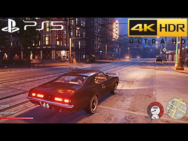 Mafia Definitive Edition (PS5) HDR 4K Free Roam + Race [Next-Gen HDR] Pt.3  