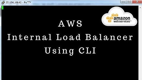 AWS Internal Load Balancer Using CLI