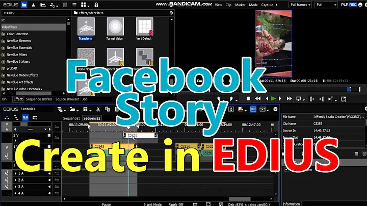 Facebook Story Reels Create in EDIUS//EDIUS Video Editing tutorial||video editing tricks#EDIUS 10