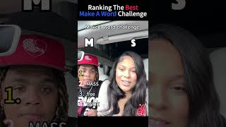 Ranking The Funniest Make A Word Challenge Moments 😂 #shorts #challenge #wordplay #viral