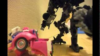 Transformers stop motion battle