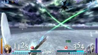 Dissidia FF - Cloud vs Sephiroth (BlackJack Course) I