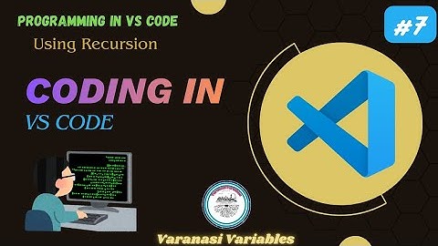 C Program Using Recursion in VS Code | #6 | #c #program 