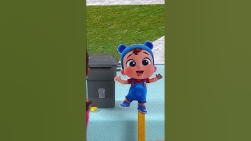 Thumbnail of Clean Up the Garbage 🗑️ Easy Song for Toddlers #Littleangel #babyjohn #nurseryrhymes #kidsongs