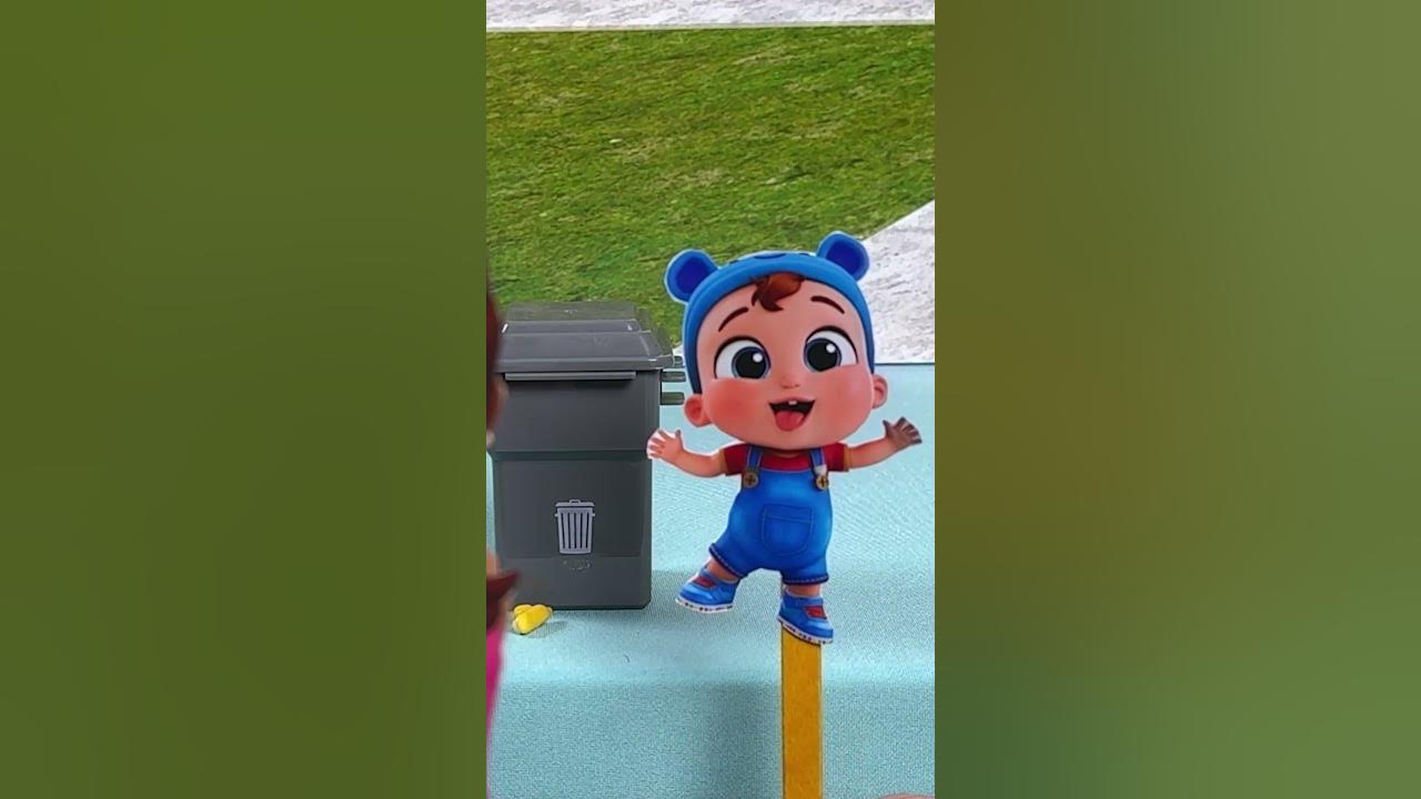 Clean Up the Garbage 🗑️ Easy Song for Toddlers #Littleangel #babyjohn #nurseryrhymes #kidsongs