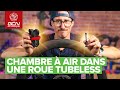 Comment installer une chambre  air dans un pneu tubeless 