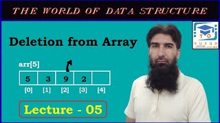Algorithm of Deleting Item from Array | DS&A LECTURE – 05 |