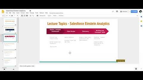 Lecture 1 - Introduction   Salesforce Einstein Analytics