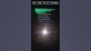 Draco dwarf galaxy rendered in Blender #universe #3drender #space #nebula #blenderart #3dart #eevee