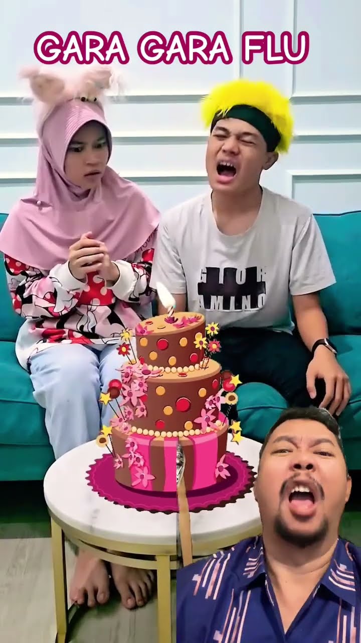 GARA GARA FLU KUENYA JADI ILANG!!!?? #funny #cakeultah #comedy #birthday #challenge #memes