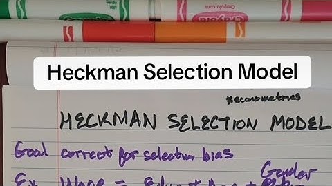 Heckman Selection Model