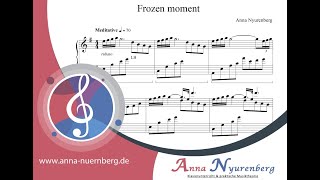 Frozen Moment. Original piano composition. Relaxing music