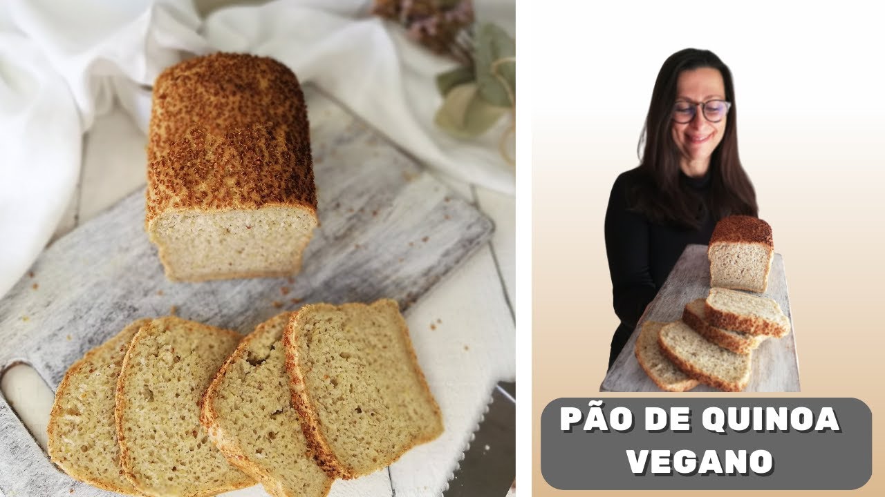 Receita de Pão de Quinoa - vegano