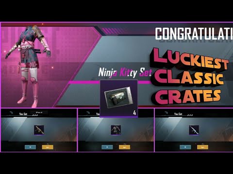 I Get Ninja Kitty Set In Only 4 Crates Sonuempire Pubg Mobile Youtube