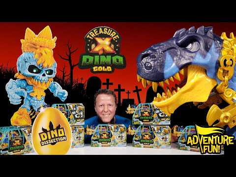 Treasure X Dino Gold “Frozen Dino Dissection” Glow In The Dark Dinosaur! Adventure Fun Toy review!