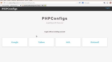 PHP LightOpenId Login Script Tutorial