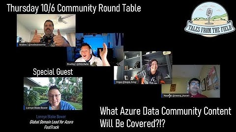 10/6 Tales from the Field - Community Round Table - Special Guest Lonnye Bower