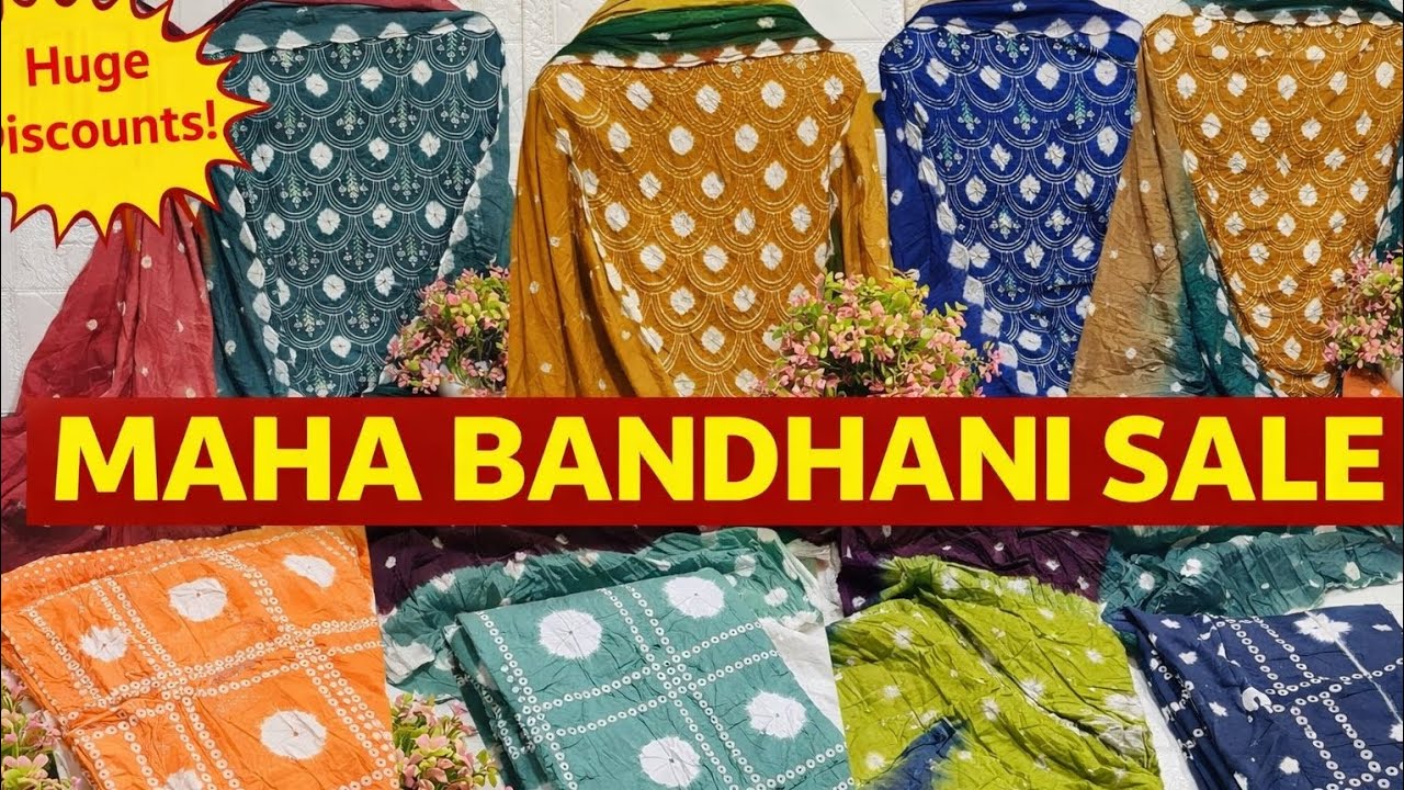 Bandhani Sale | premium fabric| daily wear | pure cotton| low rate 