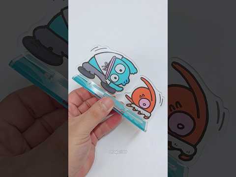 다이소 산리오 아크릴 스탠드 랜덤깡 ✨한교동 ✨Unboxing Daiso Sanrio <strong>Acrylic</strong> Stand Blind Bag ✨Hangyodong ✨サンリオ✨ハンギョドン