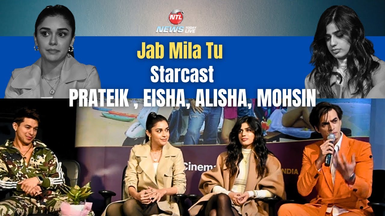 Eisha Singh | Mohsin | Pratik Sehejpal | Alisha Chopra for their Show Jab Mila Tu @NewsTodayLive