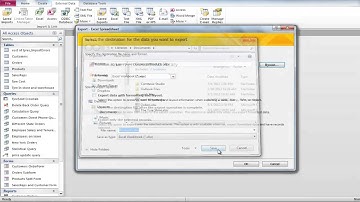 How to export file into excel from Microsoft Access