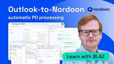 How to connect Nordoon and Outlook to automatically process POs from email