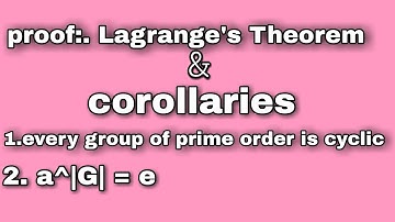 proof.|| Lagrange