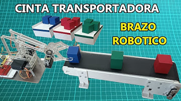 Banda Transportadora con Brazo Robótico (sensor de Color)