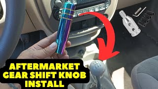 how to replace a gear shift knob / non threaded style / easy and simple
