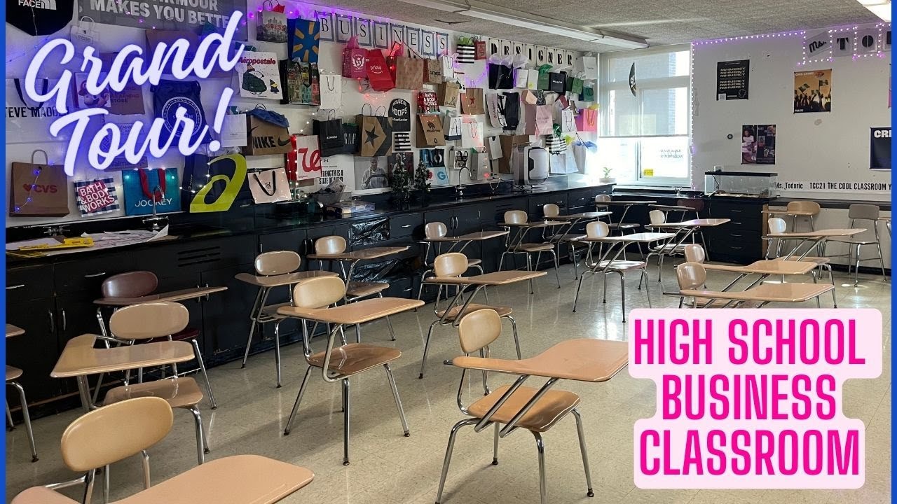 High School Business Classroom Tour December 2023 NY USA YouTube