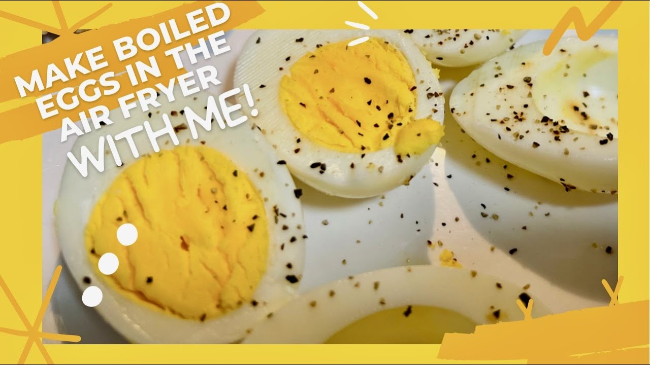 HOW TO COOK HARD BOILED EGGS IN THE AIR FRYER INSIGNIA 3.4 QT