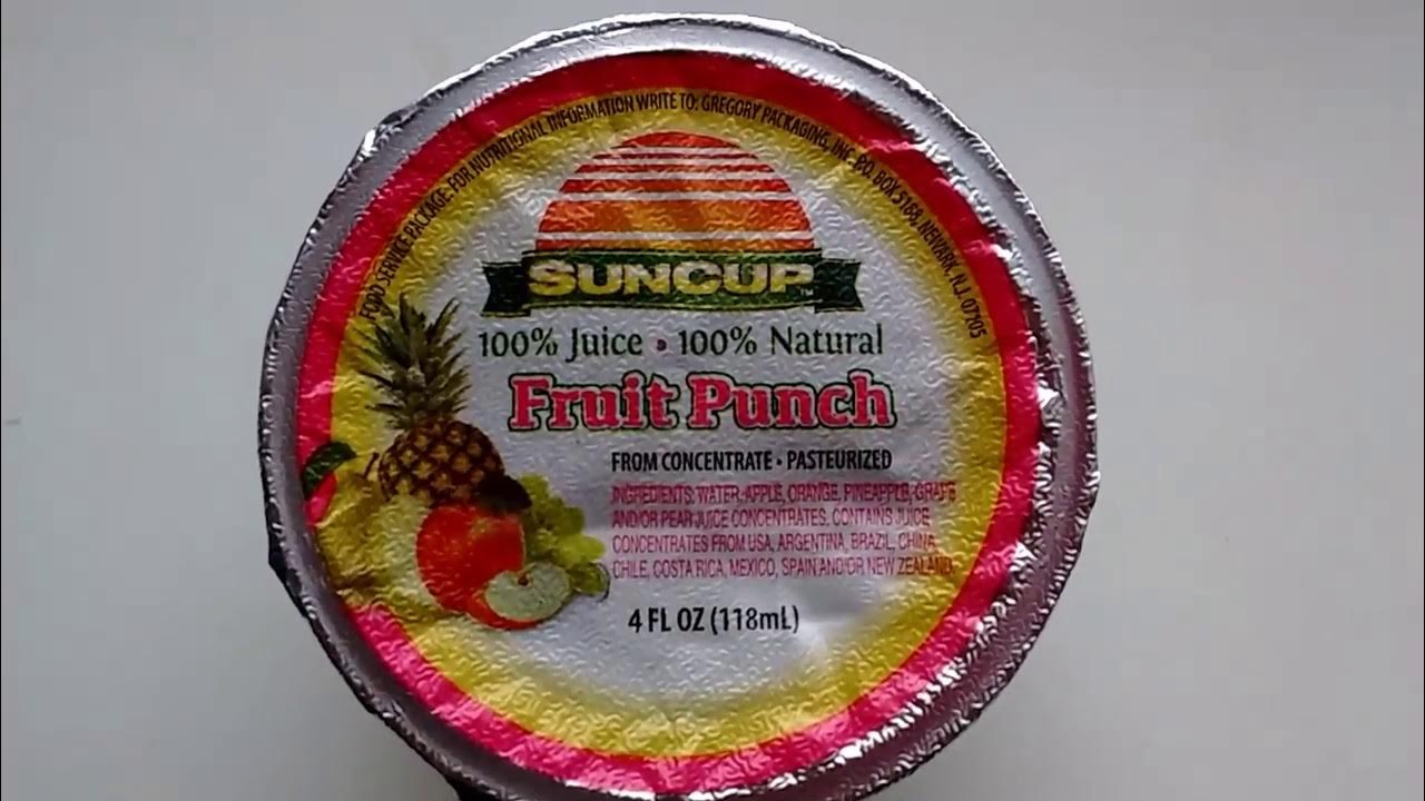 Fruit punch "Suncup" YouTube
