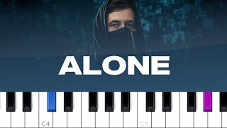 Alan Walker - Alone (piano tutorial)