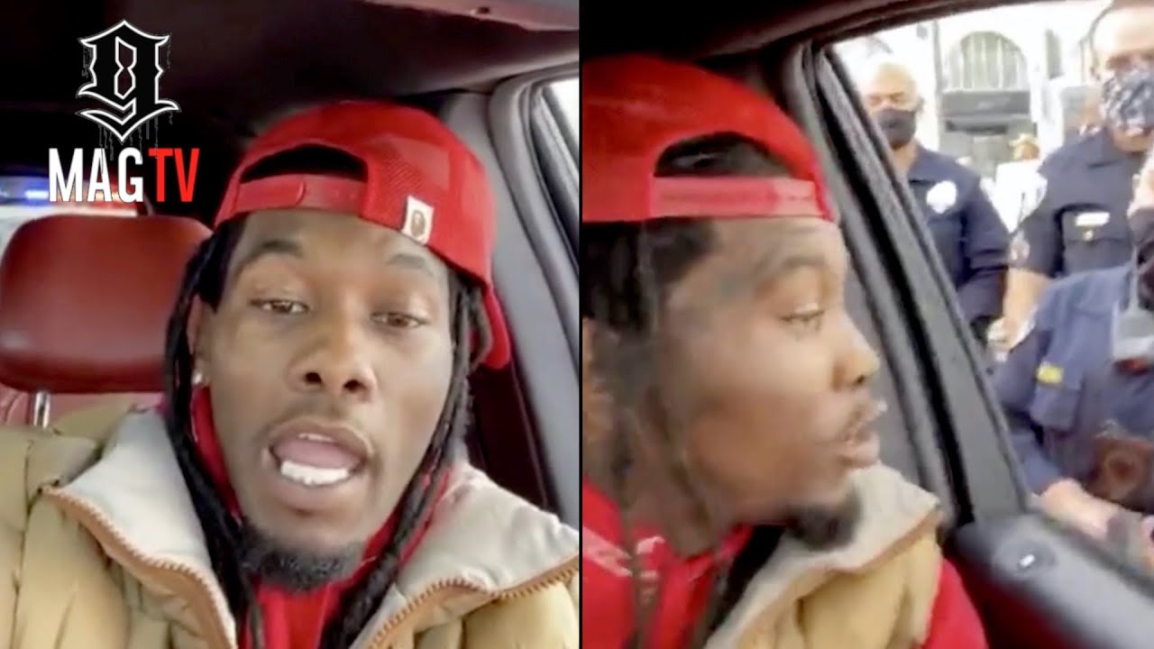 Offset Rapper Car Offset Get Pulled From His Car By The Ops! 👮🏻♀️🚔 - YouTube