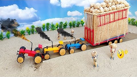 diy mini tractor trolley loading new technology | diy tractor | @Mini Creative | keepvilla
