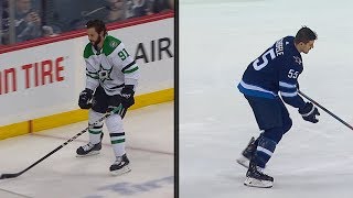 Tyler Seguin secretly returns to be the last one off the ice in warmups