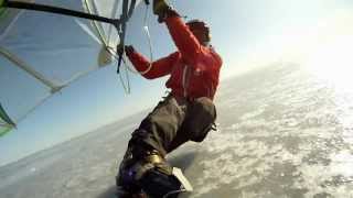 Snowboarding On Sea Ice