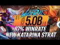 Wild rift  insane 87 winrate katarina strategy challenger katarina gameplay  runes build guide