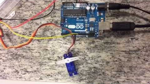 Adruino Uno operating a Servo motor Lab 4 Roco 222